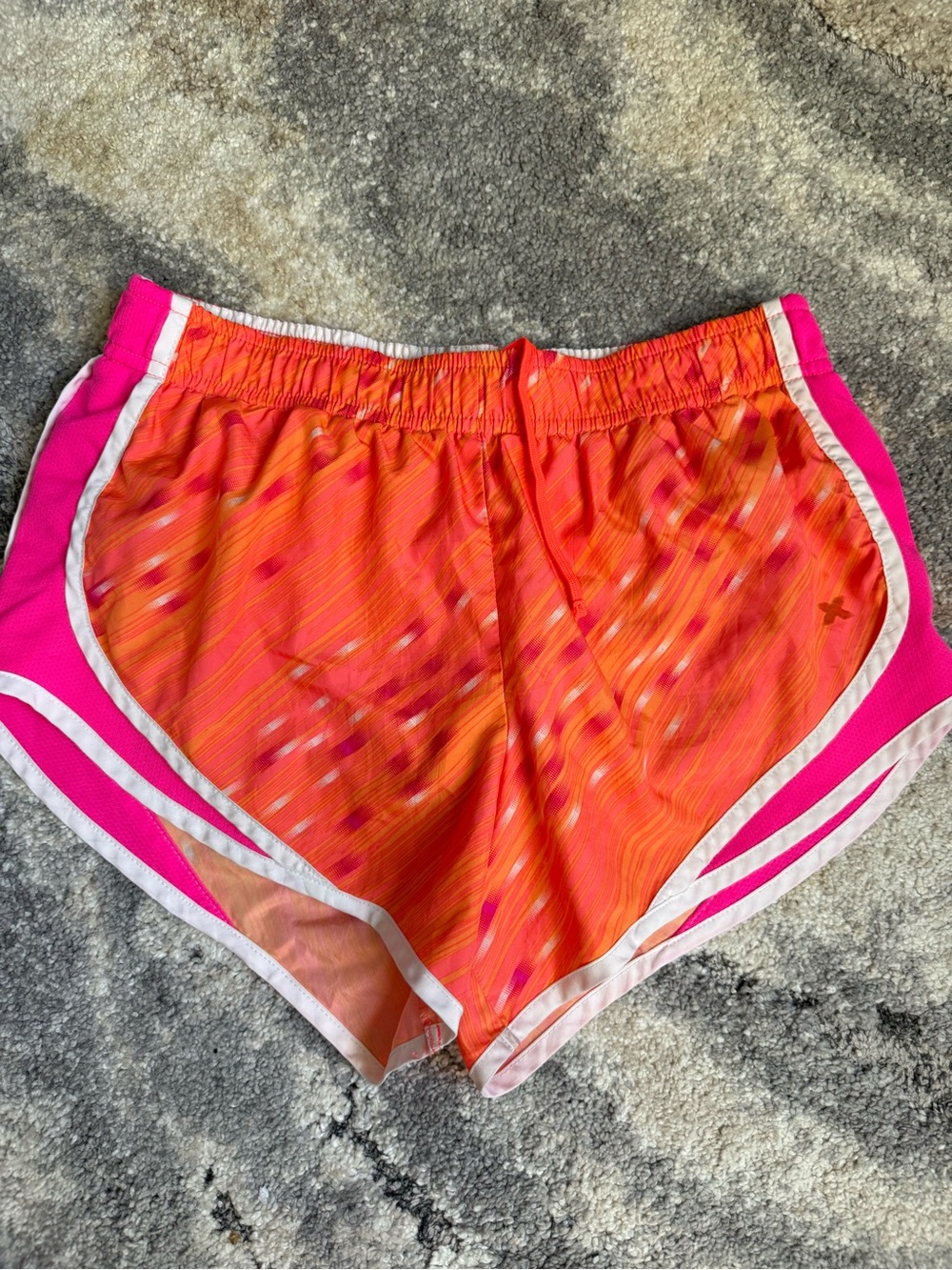Xersion Orange and Pink Performance Running Shorts